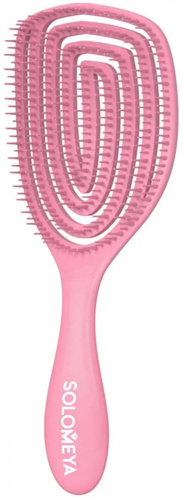Расческа для сухих и влажных волос c ароматом клубники | Solomeya