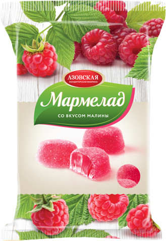 Мармелад со вкусом малины | Азовская кондитерская фабрика