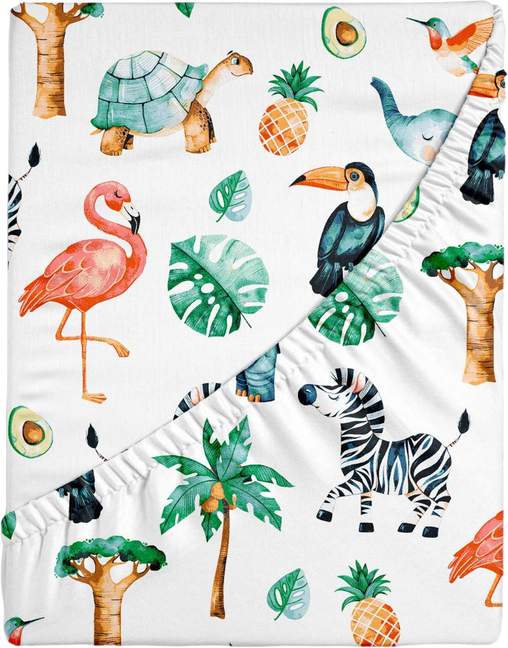 Простыня на резинке «Zoo» | Облачко