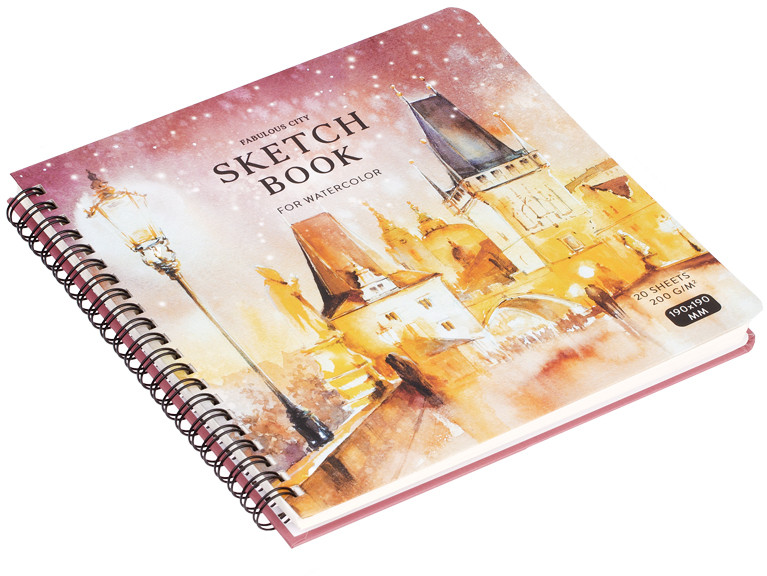 Скетчбук для акварели «Winter town» | Winter town | Greenwich Line