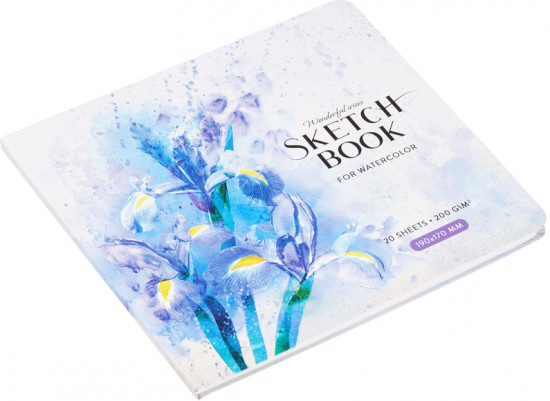 Скетчбук для акварели «Irises»