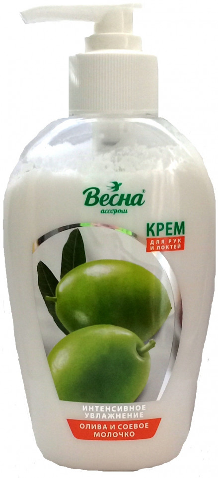 Крем для рук и локтей с ароматом оливы и соевого молочка «Ассорти» | Весна