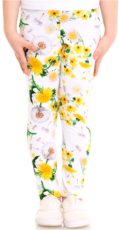 Леггинсы для девочек | Лужок | Апрель