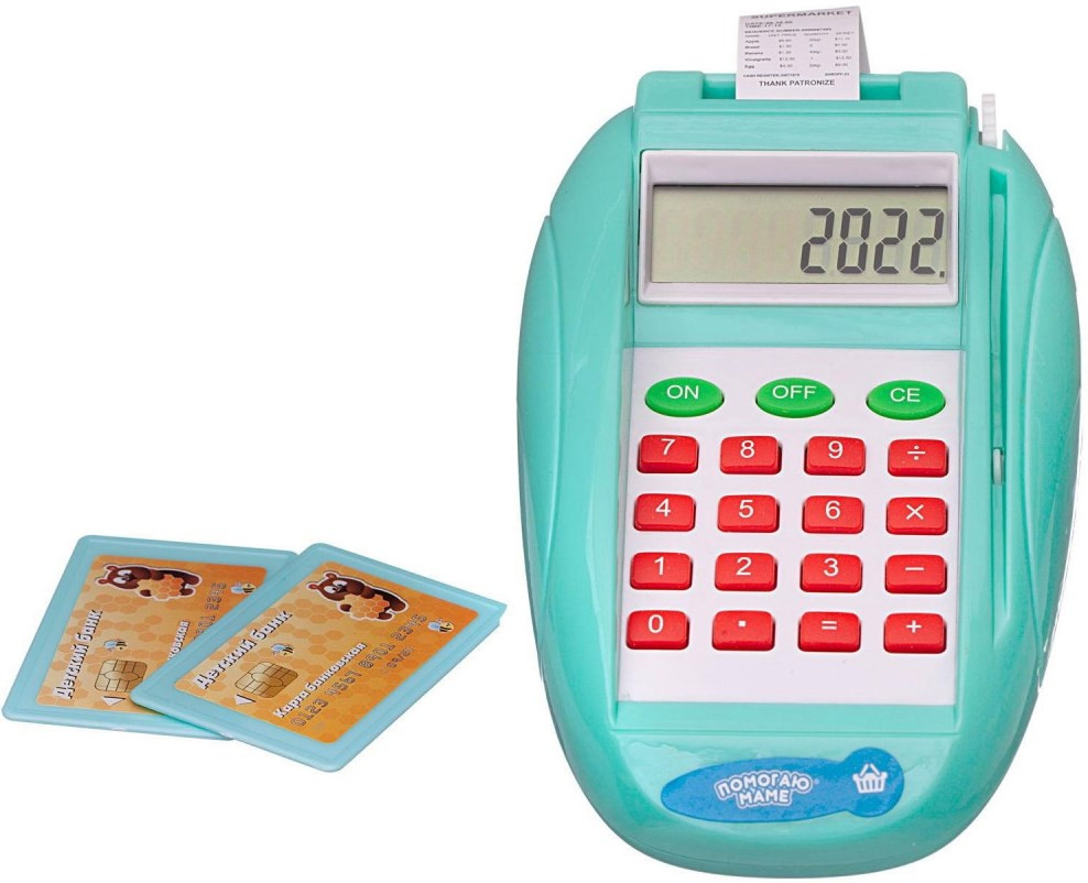 Набор игровой «Кассовый аппарат с банковскими карточками» | Помогаю маме | ABtoys