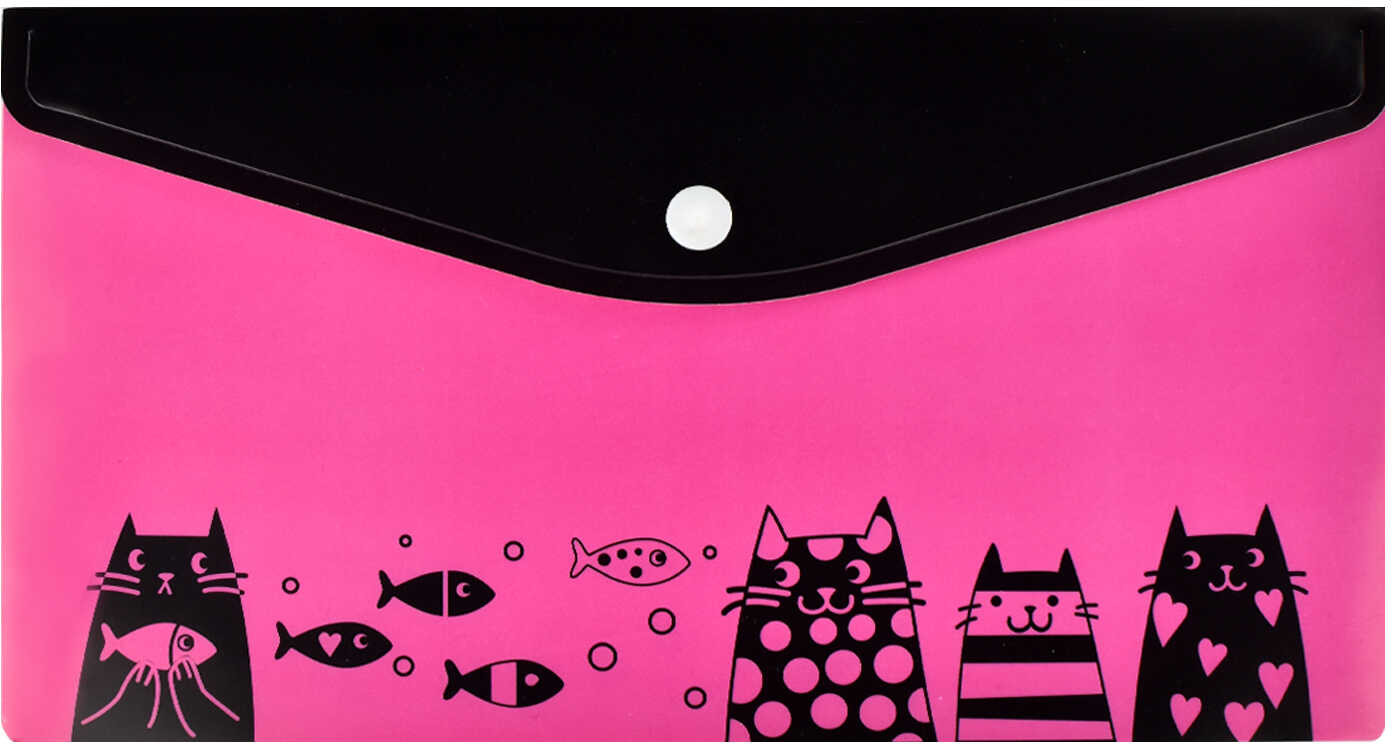 Папка для документов «Коты с рыбками» | Феникс +