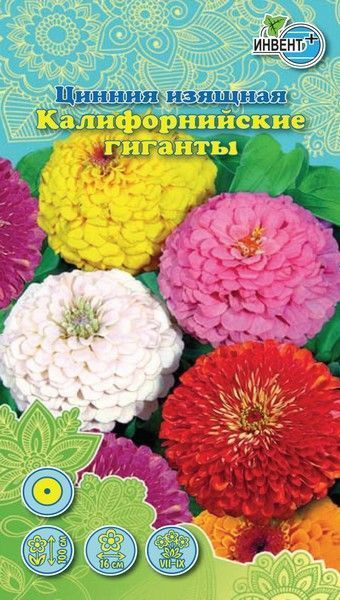 Цинния изящная «Калифорнийские гиганты» | Инвент+