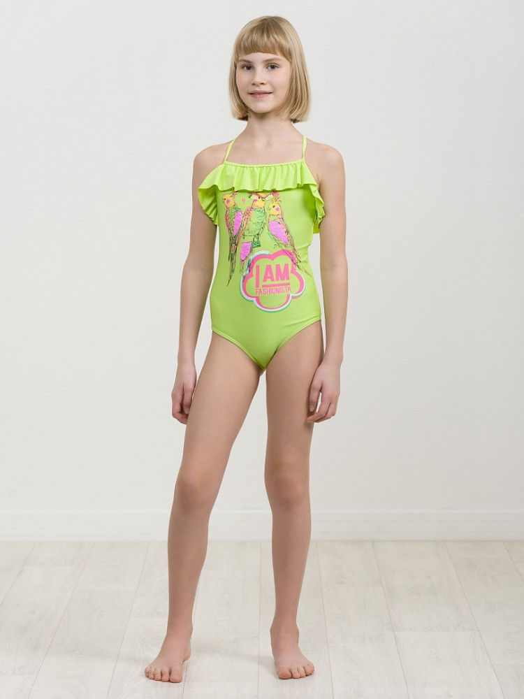 Купальник слитный для девочек | Biolime | Pelican