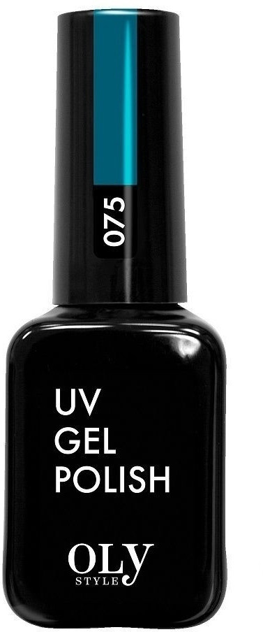 Гель-лак для ногтей, оттенок 075 темно-бирюзовый | UV gel polish | Oly Style