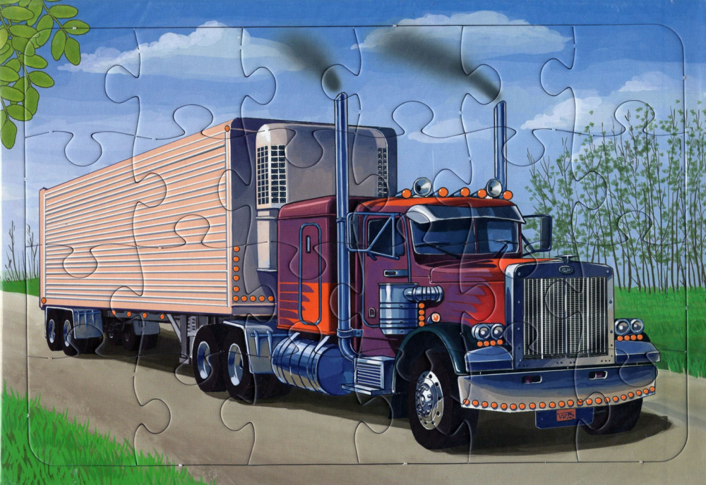 Пазл «Грузовой автомобиль. Петербилт»