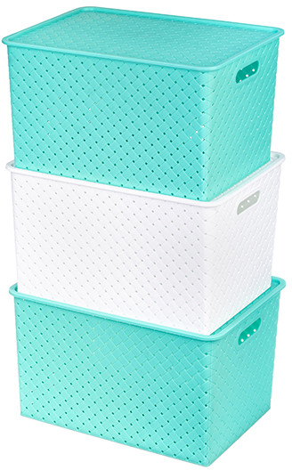 Набор корзинок с крышками «Береста» | Береста | El Casa