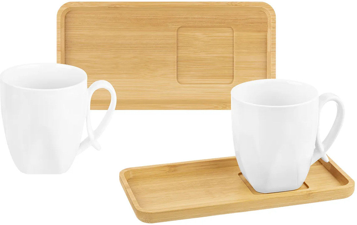 Набор чашек с блюдцами для десерта «Айсберг» | Айсберг | Elan Gallery