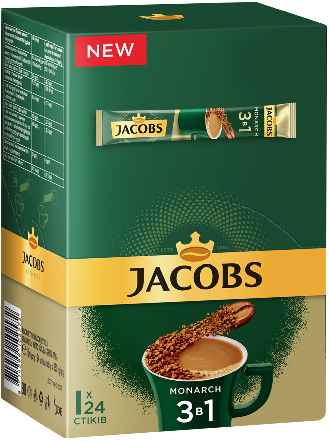 Напиток кофейный «Monarch Original» | Кофе 3 в 1 | Jacobs