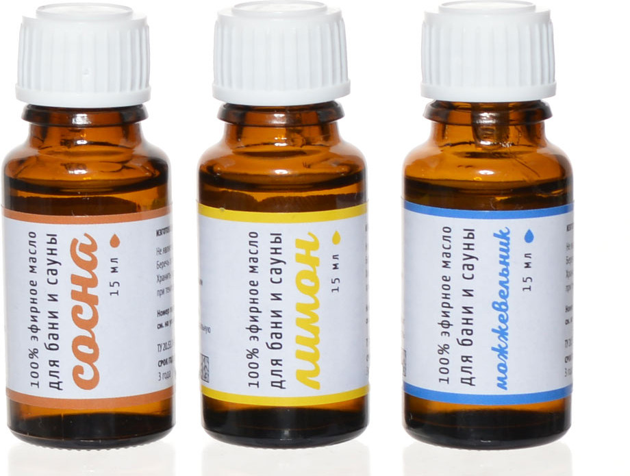 Набор эфирных масел «Сосна, можжевельник, лимон» | Банная линия