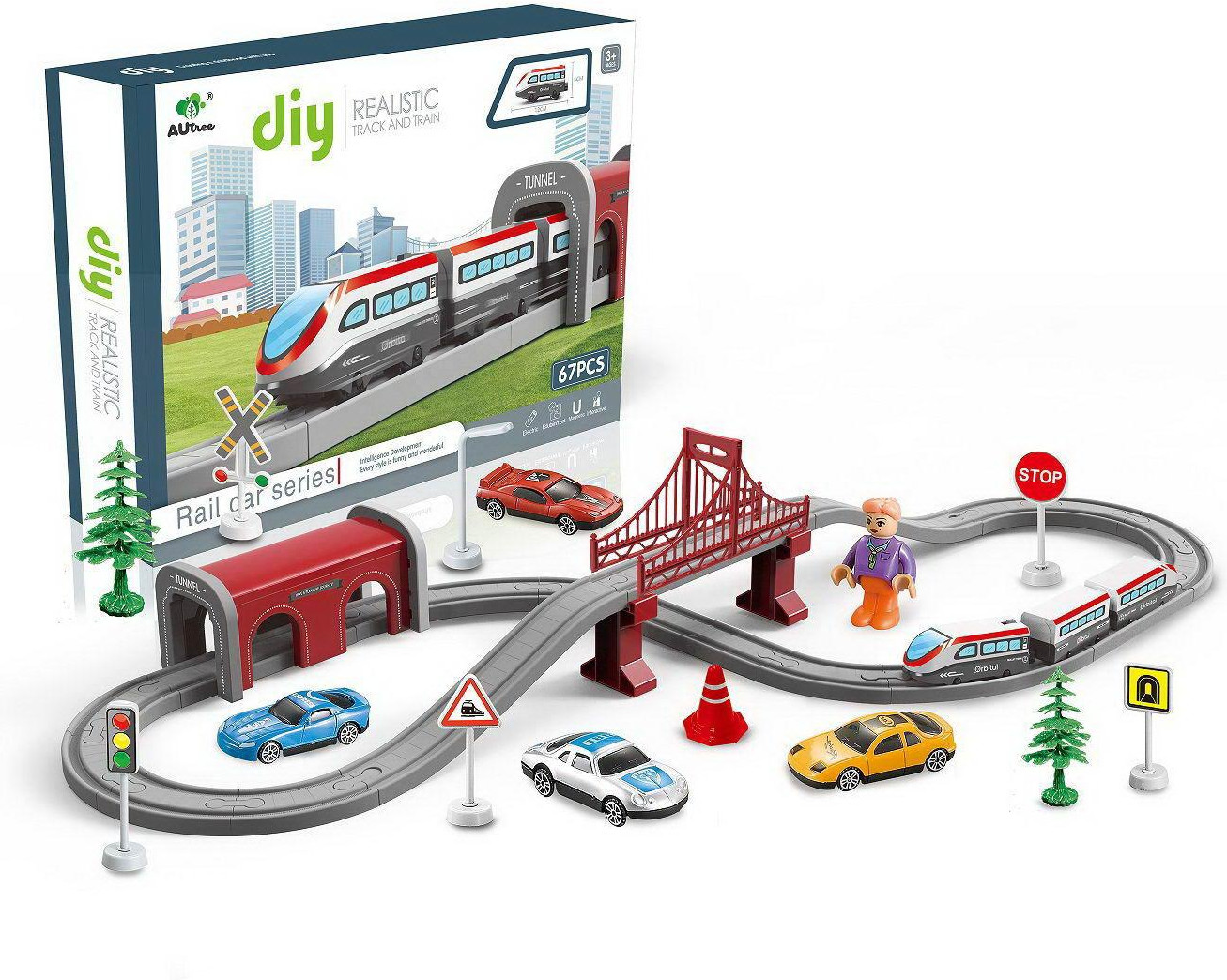 Набор игровой «Железная дорога» | Junfa Toys