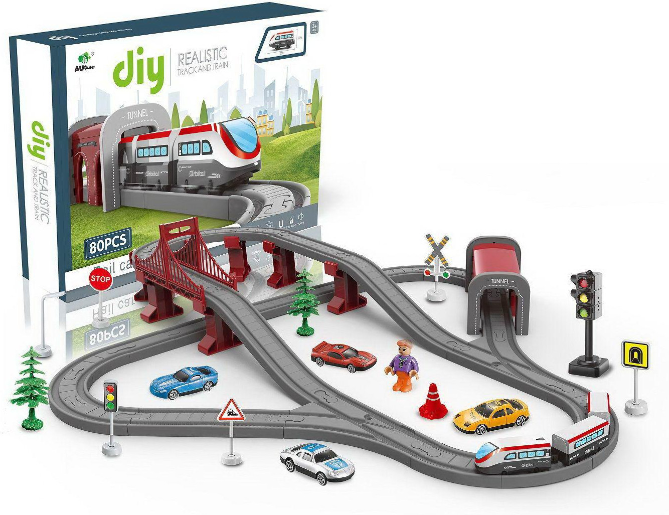 Набор игровой «Железная дорога» | Junfa Toys