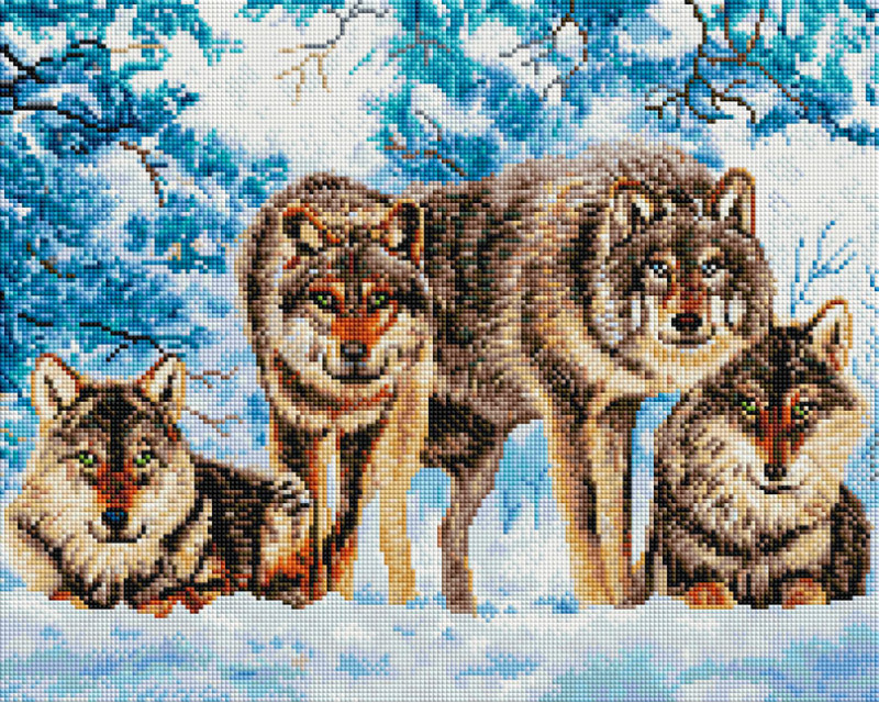 Мозаика алмазная «Вольные сыны леса» | Белоснежка