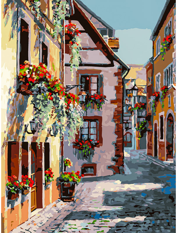 Картина по номерам «Франция. Риквир» | Белоснежка