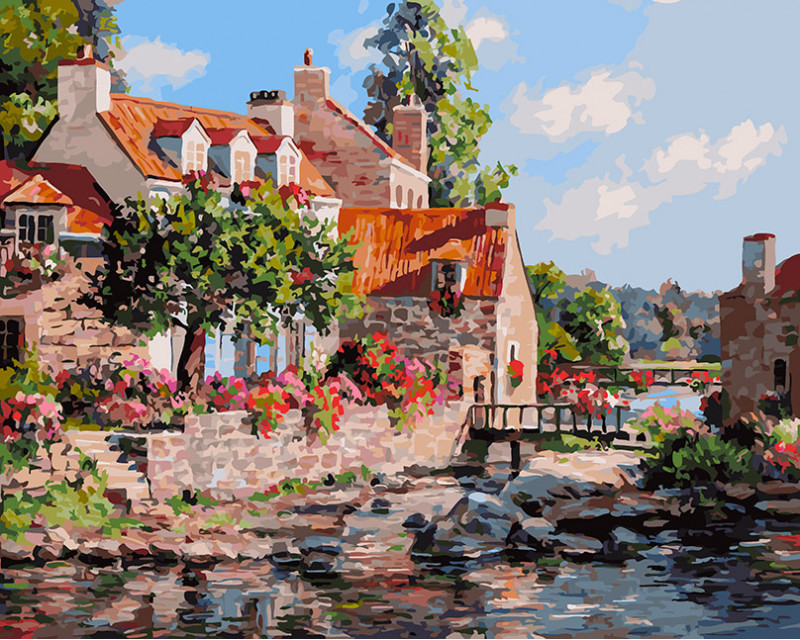 Картина по номерам «Франция. Бретань» | Белоснежка