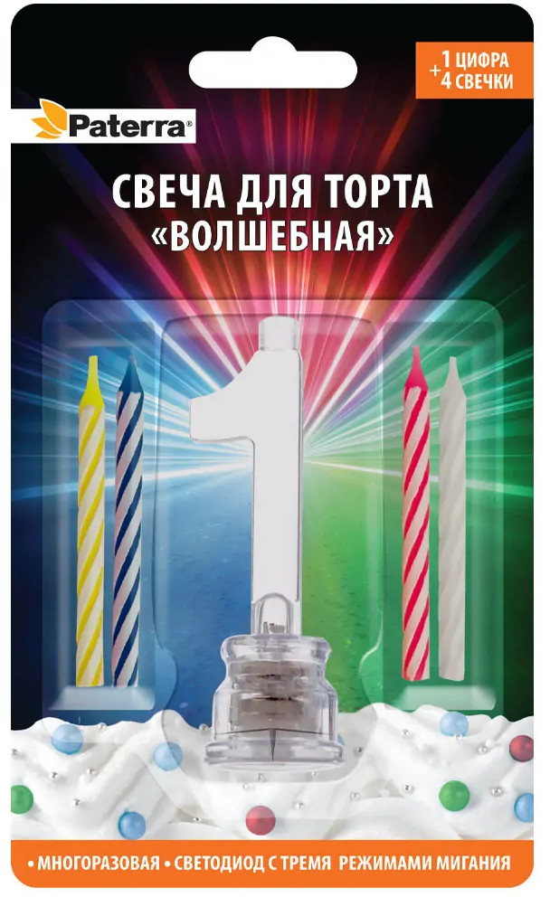 Свеча для торта «Волшебная» | Paterra