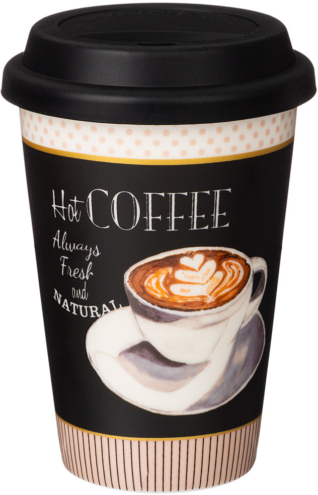 Кружка с крышкой «Coffemania» | Coffemania | Lefard