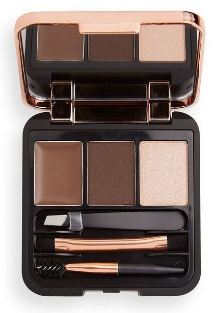 Набор для моделирования бровей «Brow sculpt kit», оттенок dark brown | Makeup Revolution