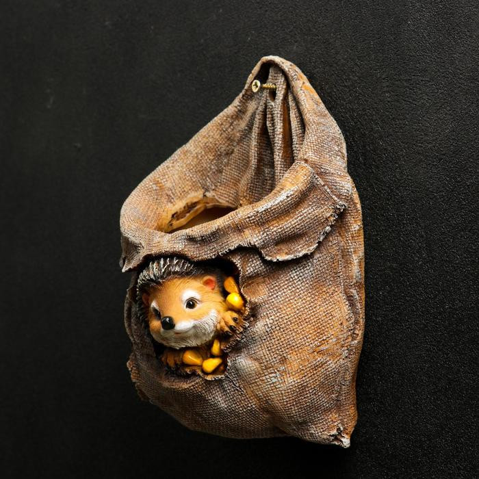 Кашпо «Ежик в мешочке с кукурузой» | Хорошие сувениры