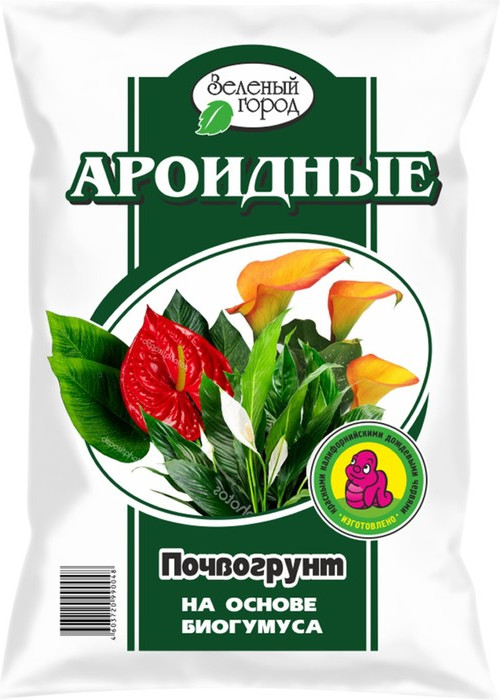 Почвогрунт на основе биогумуса «Ароидные» | Зеленый город