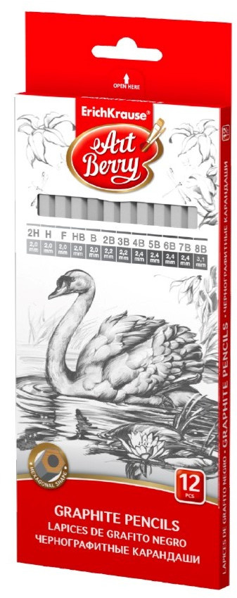 Набор чернографитных карандашей | Artberry | Erich Krause
