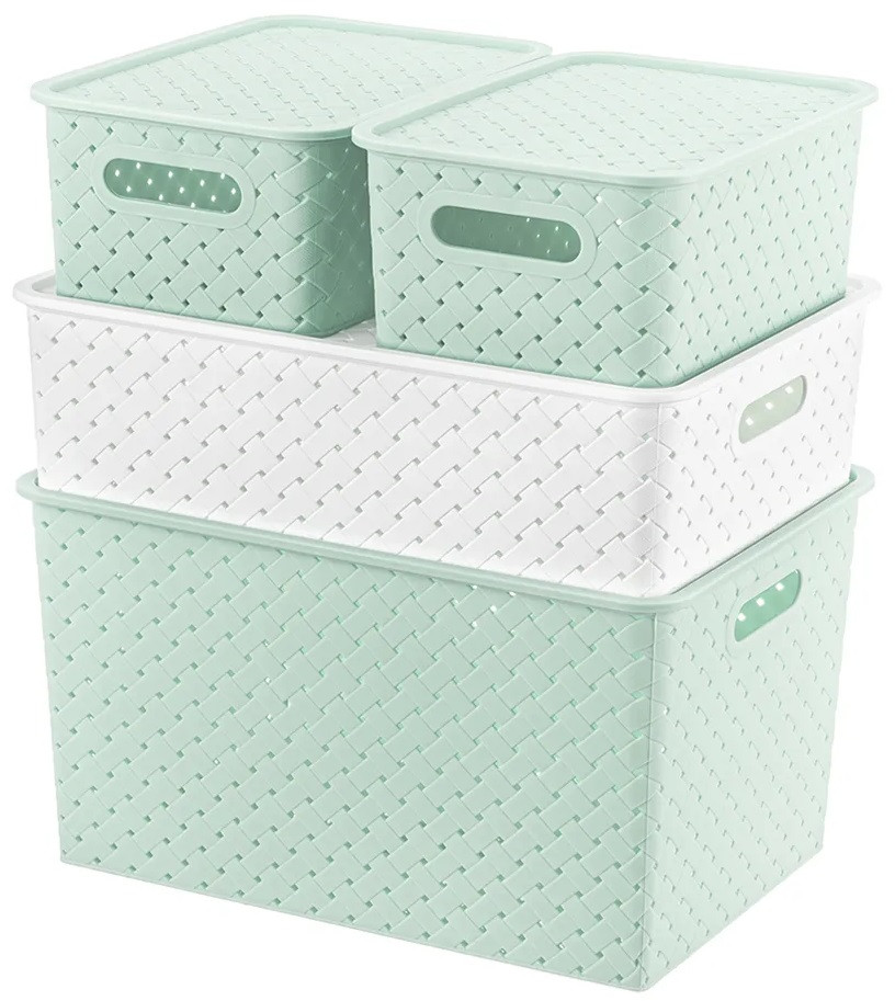 Набор корзинок с крышками «Береста» | Береста | El Casa