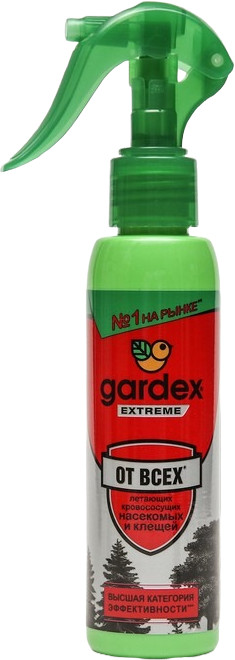Спрей от всех летающих кровососущих насекомых и клещей | Extreme | Gardex