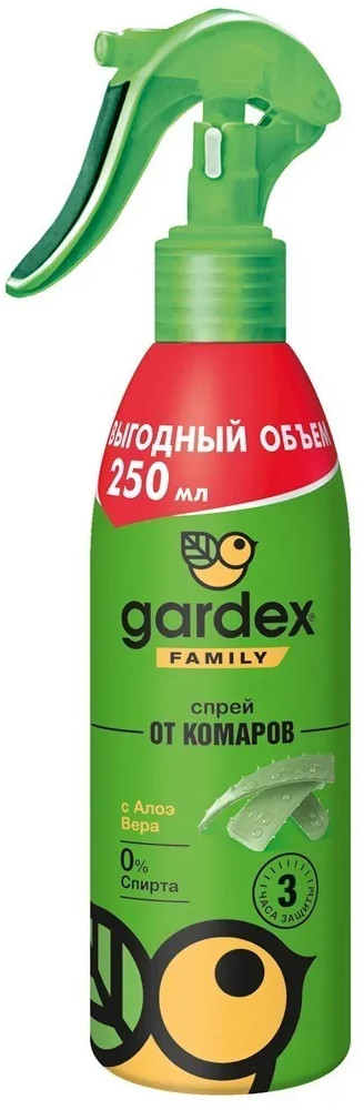 Спрей от комаров с алоэ вера | Family | Gardex