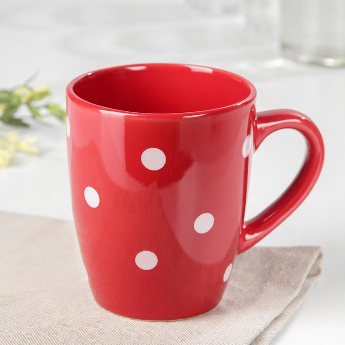 Кружка «Красный горох» | Горох | Доляна