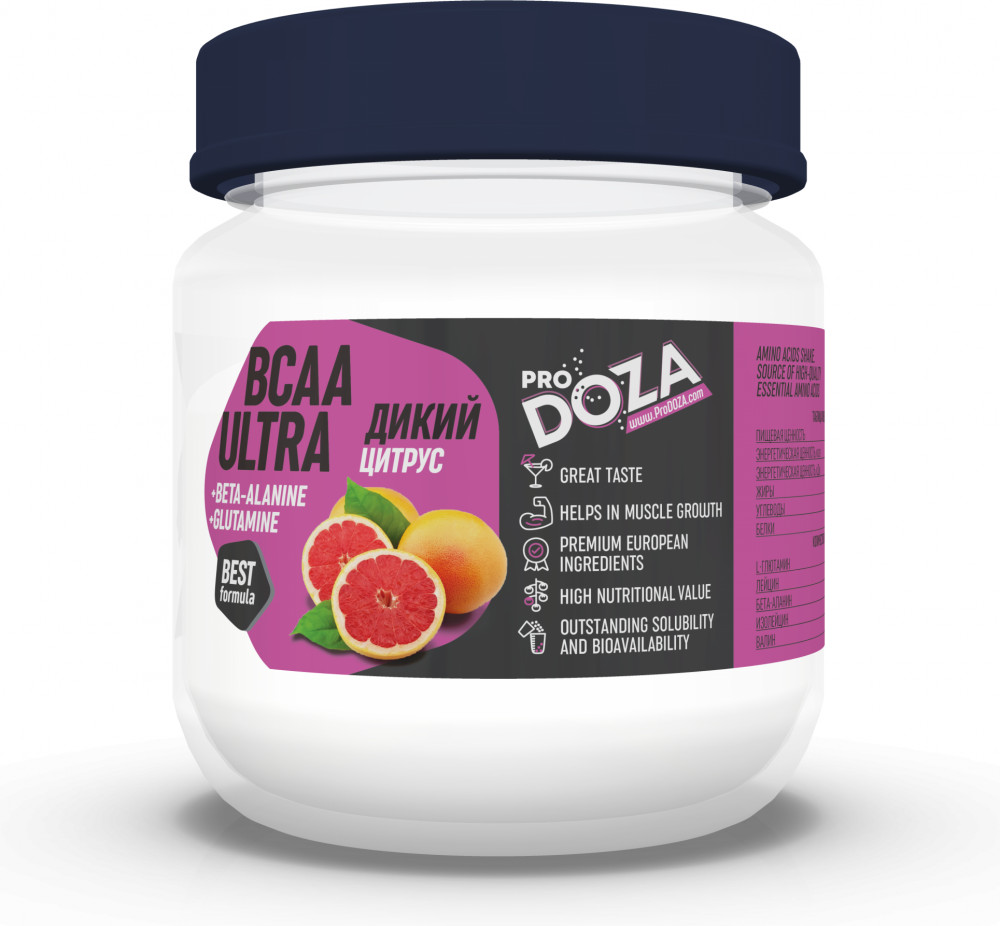 Комплекс аминокислотный BCAA ULTRA «Дикий цитрус» | ProDOZA