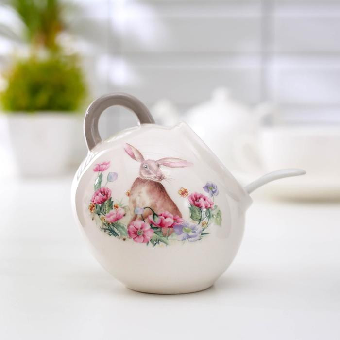 Сахарница с ложкой «Зайка» | Зайка | Доляна