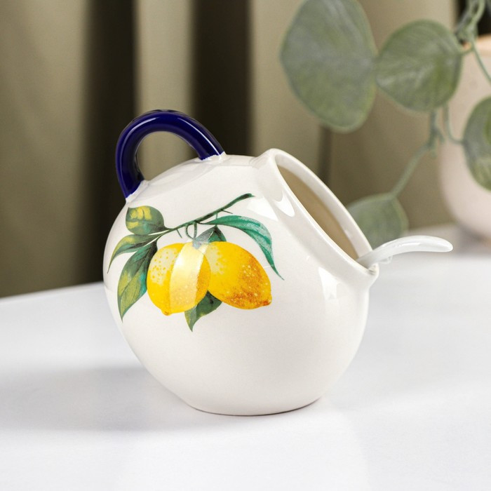 Сахарница с ложкой «Лимон» | Лимоны | Доляна