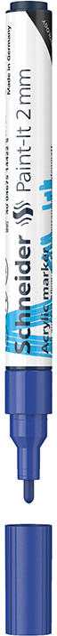 Маркер акриловый, синий | Paint-It | Schneider