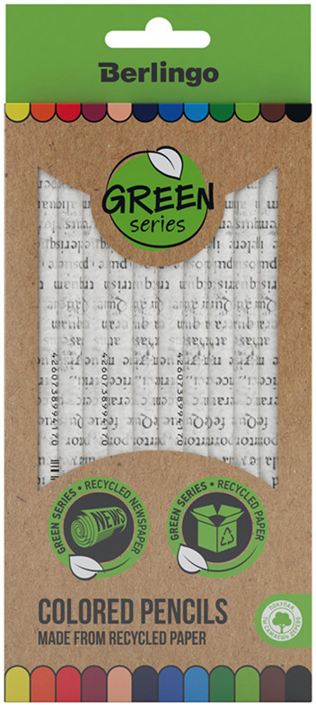 Карандаши цветные | Green Series | Berlingo