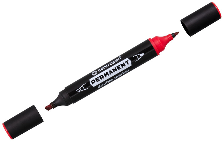 Маркер перманентный двухсторонний | 1666 | Centropen