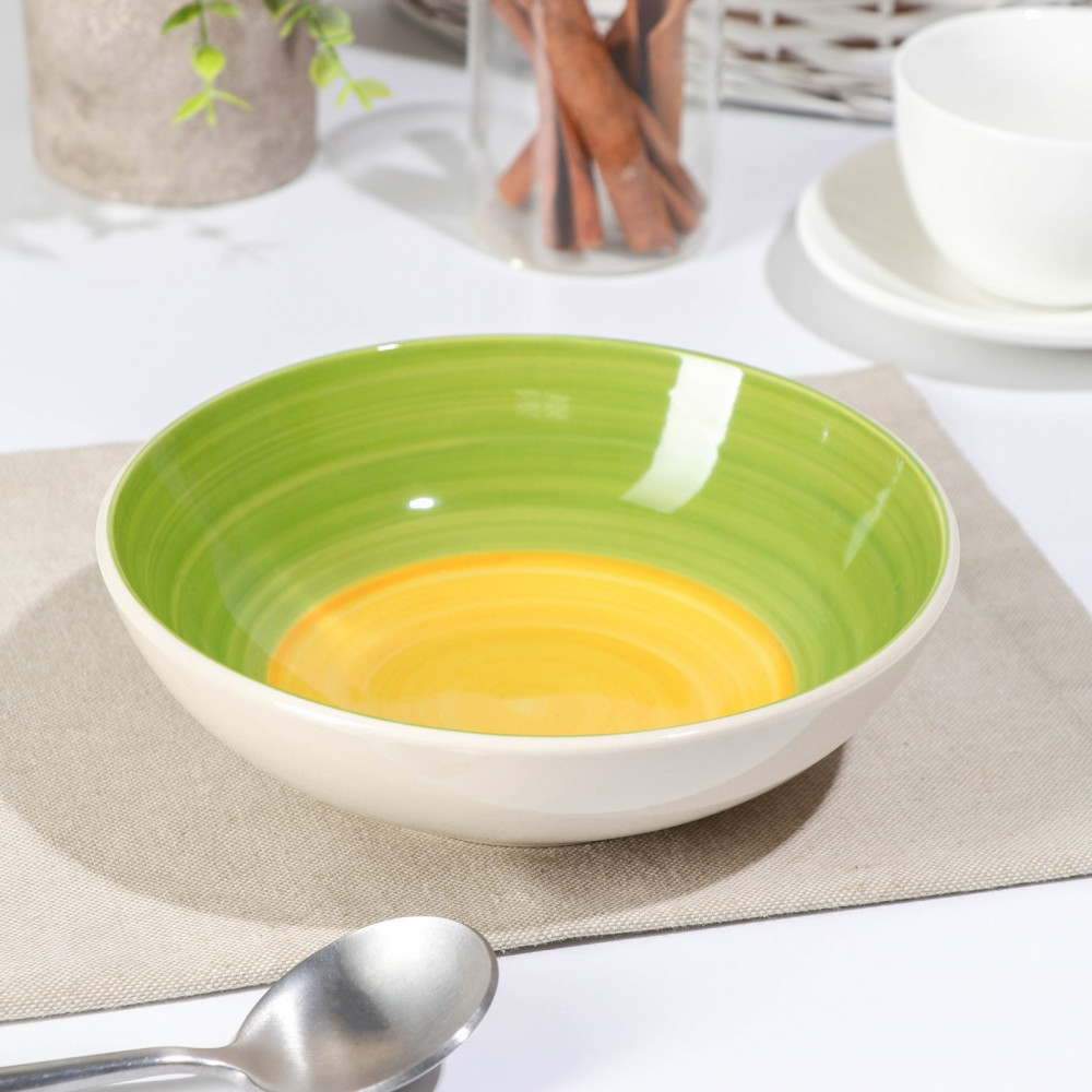 Тарелка глубокая «Подсолнух» | Подсолнух | Доляна