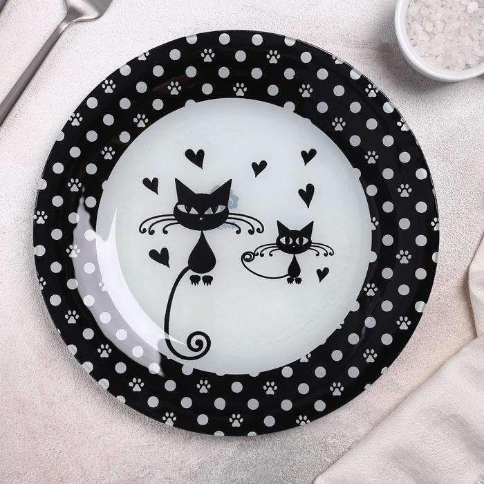 Тарелка обеденная «Котики» | Котики | Доляна
