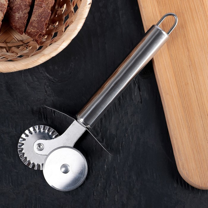 Нож для теста и пиццы «Металлик» | Металлик | Доляна