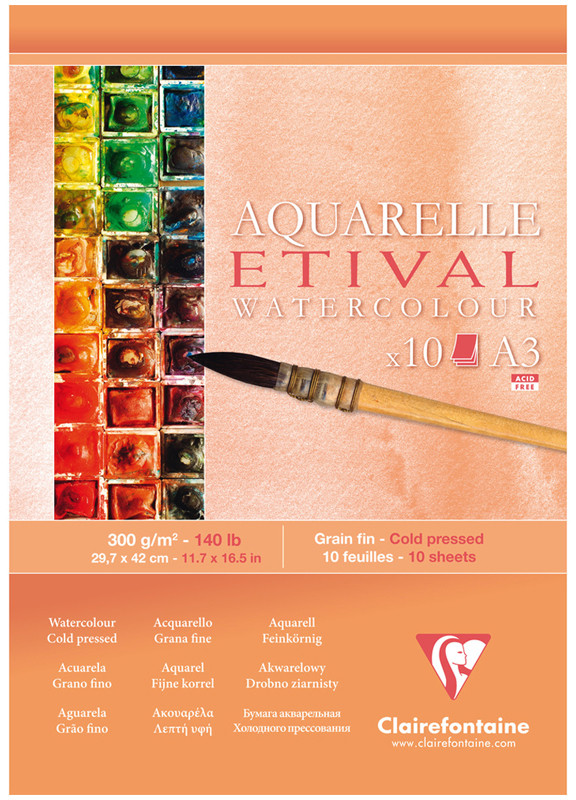 Альбом для акварели | Etival | Clairefontaine