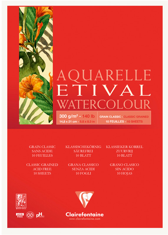 Альбом для акварели | Etival | Clairefontaine