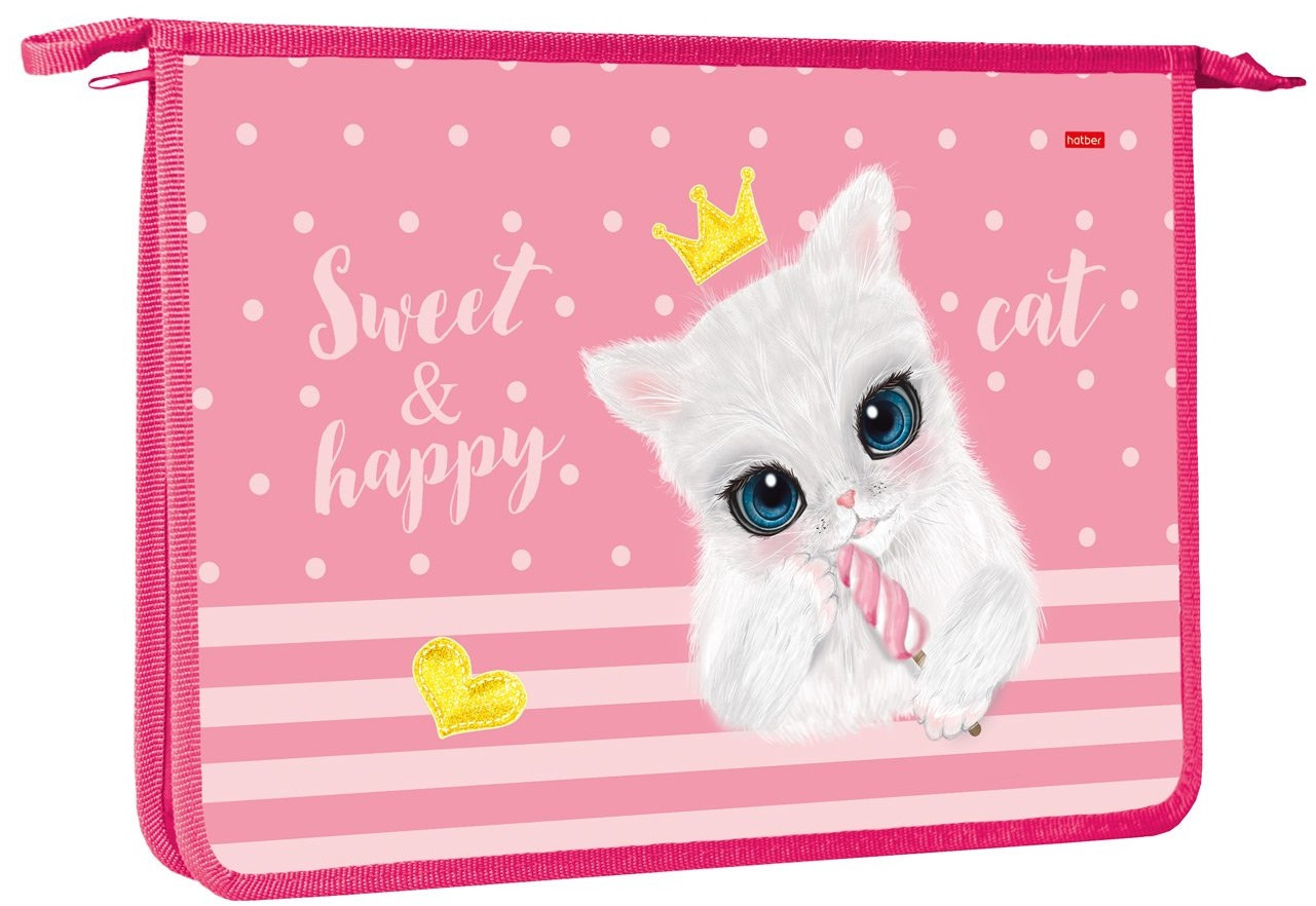 Папка для тетрадей | Кошечка с мороженым | Hatber