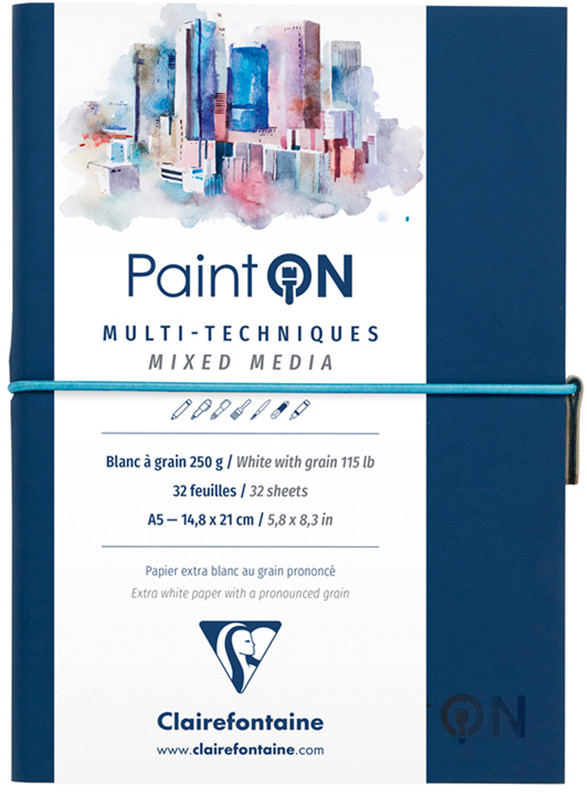 Скетчбук для смешанных техник | Paint On | Clairefontaine