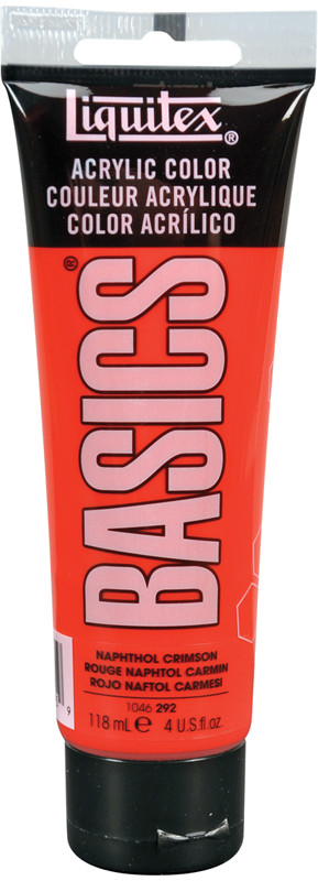 Краска акриловая художественная, 292 нафтол малиновый | Basics | Liquitex