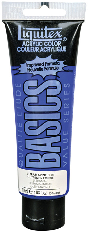 Краска акриловая художественная, 380 ультрамарин синий | Basics | Liquitex