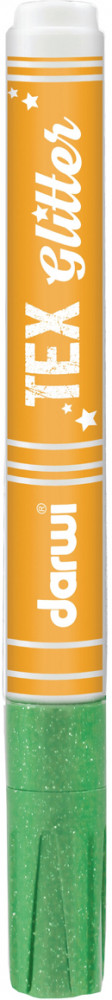 Маркер для ткани с блестками, 611 светло-зеленый | Tex Glitter | Darwi