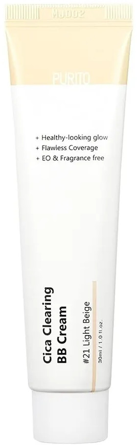 ВВ-крем для лица с экстрактом центеллы, оттенок 21 Светло-бежевый | Cica Clearing BB Cream | PURITO