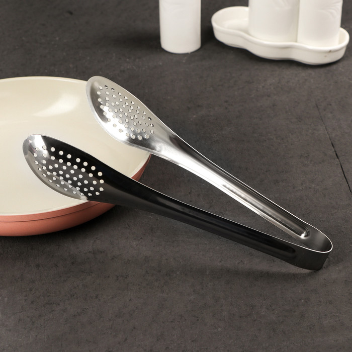 Щипцы кулинарные с перфорацией | Доляна